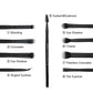 ZOREYA 15-Piece Makeup Brush Set with Black Handles